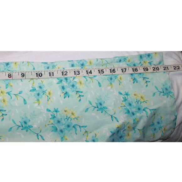 Women's Indulgence Blue & Yellow Floral Hi-Rise Stretch Twill Capri Pants Size S - Picture 7 of 8